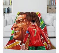 ZIMONJO Ronaldo Plush Blanket - Football Fuzzy Blanket Birthday Gift for Hubby Boyfriend Girlfriend Neighbor - Sofa Bed Chair Office Travel Outdoor Decor 60x80inch(150x200cm)