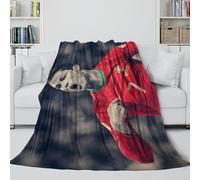 ZIMONJO Ronaldo Plush Blanket - Portugal Football Throws Birthday Gift for Sister Brother Nephew Niece Colleague - Multi-purpose Useful Addition To Sofa Bed Chair Decor 70x80inch(180x200cm)