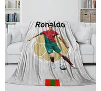ZIMONJO Ronaldo Soft Blanket - Football Blanket Birthday Gift for Hubby Boyfriend Girlfriend Neighbor - Trendy Blanket Brightens Up The Room With The Vivid Colours 40x50inch(100x130cm)