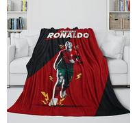 ZIMONJO Ronaldo Soft Blanket - Football Blanket Birthday Gift for Hubby Boyfriend Girlfriend Neighbor - Trendy Blanket Brightens Up The Room With The Vivid Colours 50x60inch(127x152cm)