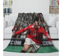 ZIMONJO Ronaldo Soft Blanket - Football Blanket Birthday Gift for Sister Brother Nephew Niece Colleague - Cool Blanket For Various Uses To Sofa Bed Office Decor 60x80inch(150x200cm)