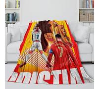 ZIMONJO Ronaldo Soft Blanket - Football Blanket Birthday Gift for Sister Brother Nephew Niece Colleague - Cool Blanket For Various Uses To Sofa Bed Office Decor 80x90inch(200x230cm)