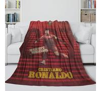 ZIMONJO Ronaldo Soft Blanket - Portugal Football Blanket Birthday Gift for Hubby Boyfriend Girlfriend Neighbor - Trendy Blanket Brightens Up The Room With The Vivid Colours 80x90inch(200x230cm)