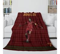 ZIMONJO Ronaldo Soft Blanket - Portugal Football Blanket Birthday Gift for Hubby Boyfriend Girlfriend Neighbor - Trendy Blanket Brightens Up The Room With The Vivid Colours 70x80inch(180x200cm)
