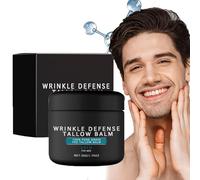 Zimoya Wrinkle Defense Tallow Balm, Forge Skin Care for Men, Tallow Face Moisturizer Skin Care, Natural Tallow Moisturizer, Anti-Wrinkle Night Serum, Mens Face Cream, for All Face Types (Face Wash)