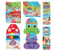 ZIMPLI 10 x Value Christmas Stocking Filler Bundle Gift Set for Kids, Crackle, Snoball, Slime, Gelli, Baff Water Colours, Baff Bombz & Baff Crayons, Party Bag Fillers, Favours