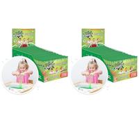ZIMPLI - 12 x Slime Play Party Bag Fillers, Green & Red, Turns water into slime, Pass The Parcel Gift, Sensory Party Favours, Goodie Bags & Prizes (Pack of 2)
