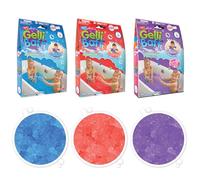 ZIMPLI 3 x Gelli Baff Bundle, Blue, Red & Bubblegum, Magically turns water into thick, colourful goo, Birthday toys for boys girls 4 5 6 7 8 9