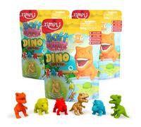 ZIMPLI 3 x Large Dino Surprise Bath Bombs, 1 of 6 Surprise Dinosaur Toys to Collect, One per Baff Bomb, Bubble Bath Fizzies for Birthday, Xmas Gifts