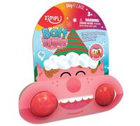 ZIMPLI - Christmas Elf Baff Bombz on Gift Card, Xmas Stocking Fillers, Great Value, Bath Bombs Present, UK Made