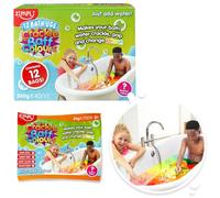 ZIMPLI - Crackle Baff Colours Stocking Filler Foil Bags, Magically makes your water Crackle, Pop & Change Colour, Christmas Party Bag Fillers, Favours, Pass the Parcel Gifts