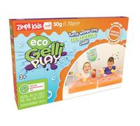 ZIMPLI - Eco Gelli Play Orange, Magically turns water into thick, colourful goo, Eco-Friendly Pocket Money Toys for Boys & Girls, Sensory Play