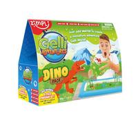 ZIMPLI - Gelli Adventures Dino Pack, 5 Use, 8 x Dinosaur figures, Inflatable Play Tray, Dinosaur Playset for Boys & Girls, Educational Science Kit