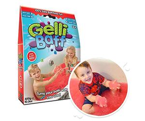 ZIMPLI - Gelli Baff Red, 1 Bath or 6 Play Uses, As if by Magic, water turns into goo, Stress Relief Satisfying Kids Gift, Montessori Toy, UK Made