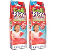 ZIMPLI - Gelli Play Red, None Sticky Magic, Turns water into Goo, Indoor & Outdoor Sensory Toy, Goody Bag Filler, Tuff Tray Toy, Uk Made (Pack of 2)