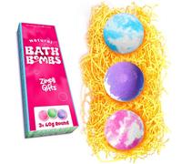 3 x Value Bath Bomb Gift Set from Zimpli Gifts, Ideal Stocking Fillers for All, Xmas Presents for Women & Teenagers, Christmas Fizzing Bubble Bath Bombs, Relaxing Pamper Kit