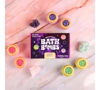 Zimpli Gifts - 6 x Crystal Bath Bombs Value Gift Set, Luxury Spa Hamper Gifts for Women, Her, Mum, Girls, Mother's Day, Christmas, Birthday, Valentines, Anniversary Present, Calming, Relaxing Scents
