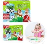 Zimpli Kids 12 x Slime Play Foil Bags Age 3+, Magically turns water into gooey, colourful slime, Party Bag Favours, Fillers, Stocking Fillers, Pocket Money Toys