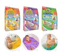 Zimpli Kids 3 x Gelli Baff Tutti Frutti, Bubblegum & Green, Magically turns water into thick, colourful goo, Children's Sensory Bath Toy, Party Bag Fillers, Montessori Toys Gift for Boys & Girls