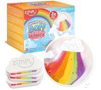 3 x Large Cloud Rainbow Bath Bombs from Zimpli Kids, Special Effect Bath Bombs for Children, Handmade Bubble Bath Fizzies Gift Set, Organic Moisturising Vegan Friendly and Cruelty Free