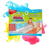 Zimpli Kids - Baff Water Colours 3 Tabs in Each Bag, Blue, Red or Yellow, Children's Colour Changing Bath Tabs Drops, Pass The Parcel Gifts, Party Favours, Pocket Money Gifts
