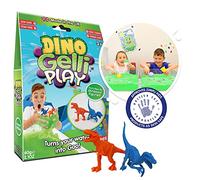 Zimpli Kids Dino Gelli Play Green, 2 x Dinosaur Figures, Magically turns water into thick, colourful goo, Educational Toys for 3+, Water Toys for Toddlers, Toy for 3 4 5 6 7 8 Year Old Boys