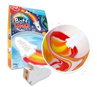 Zimpli Kids - Large Rocket Bath Bomb, Magically Creates Flame Special Effect, Birthday Gifts for Boys & Girls Age 3+, Fizzing Bath Toy for Moisturising Dry Skin, Montessori Toys for All