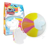 Zimpli Kids Large Unicorn Baff Bombz, Magically Creates Multi-Colour Special Effect, Bath Bomb, Unicorn Birthday Gifts for Girls, Pocket Money Bath Toy, Unicorn Toys for Girls & Boys