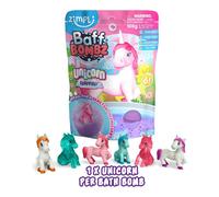 Zimpli Kids Large Unicorn Surprise Bath Bomb 6 Surprise Unicorn in Total One Per Bath Bomb Collectable Bath Toy Stocking Filler Toy Xmas Present