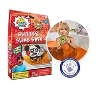 Zimpli Kids - Ryan's World Glitter Slime Baff Orange, 1 Bath or 4 Play Uses, Magically turns water into gooey, colourful slime, Children's Sensory & Messy Bath Toy, Birthday Present for Children