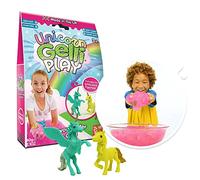 Zimpli Kids Unicorn Gelli Play Pink from Zimpli Kids, 2 x Unicorn Figures, Magically turns water into thick, colourful goo, Fantasy Birthday Gift for Ages 3 and up, Slime Putty