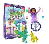 Zimpli Kids Unicorn Slime Play Purple, 2 x Unicorn Figures, Magically Turns Water into gooey, Colourful Slime, Fantasy Toy Gifts for Girls, Sensory Play for Toddlers, Birthday Toys for Children