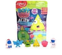 ZIMPLI Large Alien Surprise Bath Bomb, 1 of 6 Surprise Alien Toys to Collect, One per Baff Bomb, Party Bag Favours, Fillers, Rewards, Stocking Filler Toy for Boys Girls 4 5 6 7 8 9