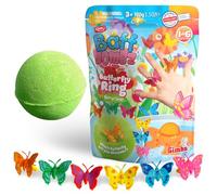 ZIMPLI Large Butterfly Ring Surprise Bath Bomb, 1 of 6 Wearable Surprise Butterfly Rings to Collect, One per Baff Bomb, Bath Bomb Birthday Gift for Girls, Mystery Toy, Bath Toys for Kids