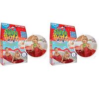 ZIMPLI - Slime Baff Red, 1 Bath or 4 Play Uses, Just add water to create gooey slime, Tuff Tray Accessory, Gift for Boys & Girls, Certified Biodegradable, UK Made (Pack of 2)