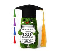 Zimuney Graduation Gifts for Her, Graduation Gifts, Funny Handmade Crochet Emotional Support Pickle Gifts, High School College Graduation Gifts for Him, for Home Office Party Decorations