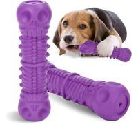 Zinbo Dog Toy, Indestructible Toy for Large Dogs Chew Toy for Aggressive Chewing, Squeaky Toy Dog Robust Durable Natural Rubber Chew Toy for Medium Large Dogs (L)