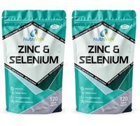 Zinc 15mg & Selenium 200mcg | 120 Tablets | Zinc Picolinate & Selenomethionine (Most Bioavailable Form) | Immune Support | by NutriVolv (Pack of 2)