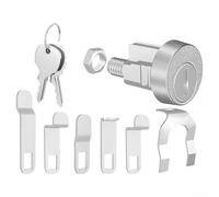 Zinc AFor LFor MaiFor Lbox For Lock RepFor Lacement Set Designed for For L-1172C Wardrobe For Lock With CyFor Linder Two Keys Five Shaped Tabs Nut (1 Set)