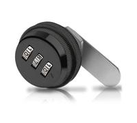 Zinc Alloy 20mm Cam Code Lock Box 3 Digit Combination Password Drawer 1Pcs(Black)