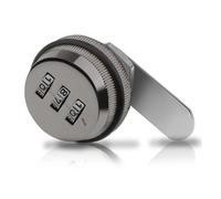 Zinc Alloy 20mm Cam Code Lock Box 3 Digit Combination Password Drawer 1Pcs(Gun Color)