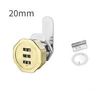 Zinc Alloy 3-Digit Combination Lock for Cabinets, Drawers, Cupboards, Mailboxes, Tool Boxes, School Lockers, Caravans, Motorhomes, and Bo(Gold)