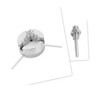 Zinc Alloy 3 Jaw Chuck 4 Jaw Chuck Connecting Rod Self Centering/Not Self-Centering Wood Turning Chuck (Color : 3 Jaw Chuck)