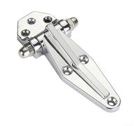 Zinc Alloy 4 Inch Door Hinge with Self Closing Feature for Cold Storage and Seafood Steam Box Doors Smooth Cam and Built in Dwell for Door Hold Open