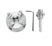 Zinc Alloy 4-Jaw Chuck Connecting Rod Self Centering Wood Turning Chuck Optional Clamp Accessory for Mini Metal Lathe