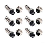 Zinc Alloy 4-Pin Microphone Connectors Pre-Tinned Pins | Pre-tinned copper pins, easy soldering, quick cable repair, for ideal for wiring projects, hobbyists