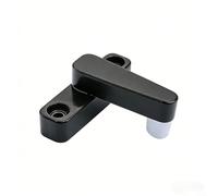 Zinc Alloy A Style Door Latch for Sliding For Glass Doors Featuring Narrow Cross Section and Full Rotation for Left or Right Hand Mounting (9mm Wide Black)