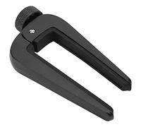 Zinc Alloy Acoustic Guitar, Professional Adjustable String Instrument Clamp with Silicone Pad, Noise - Free Pro Knob for Guitar Bass Ukulele Violin (Black)