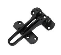 Zinc Alloy Alloy Hotel Bolt Buckle Door Lock Safety Chain Door Buckle Safety Lock with Screw Installation 1Pcs(Black)