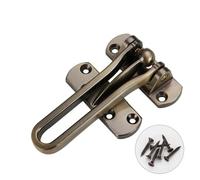 Zinc Alloy Alloy Hotel Bolt Buckle Door Lock Safety Chain Door Buckle Safety Lock with Screw Installation 1Pcs(Green Bronze)